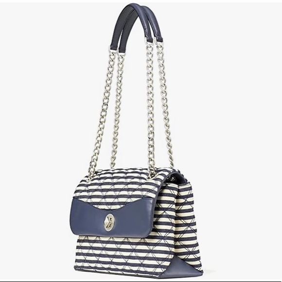 KATE SPADE New York natalia lurex stripe Medium flap shoulder bag Multi - Picture 2 of 8